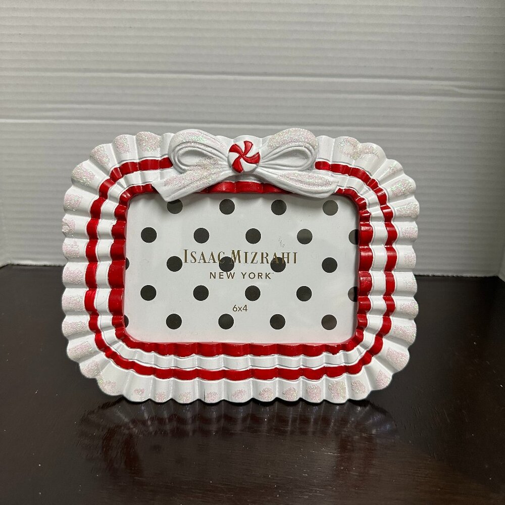 Issaac Mizrahi Red & White Picture Frame 6x4 Great Valentine Gift